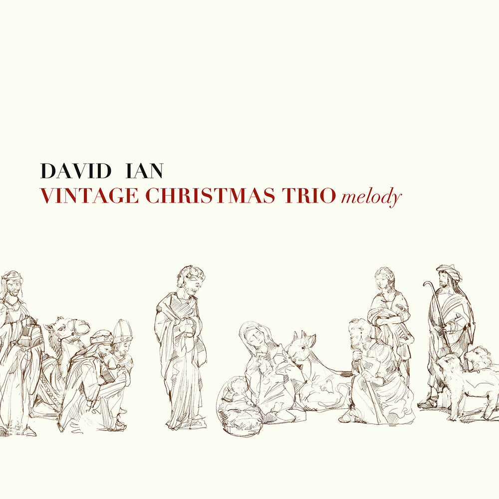 the album cover for David Ian - Vintage Christmas Trio Melody