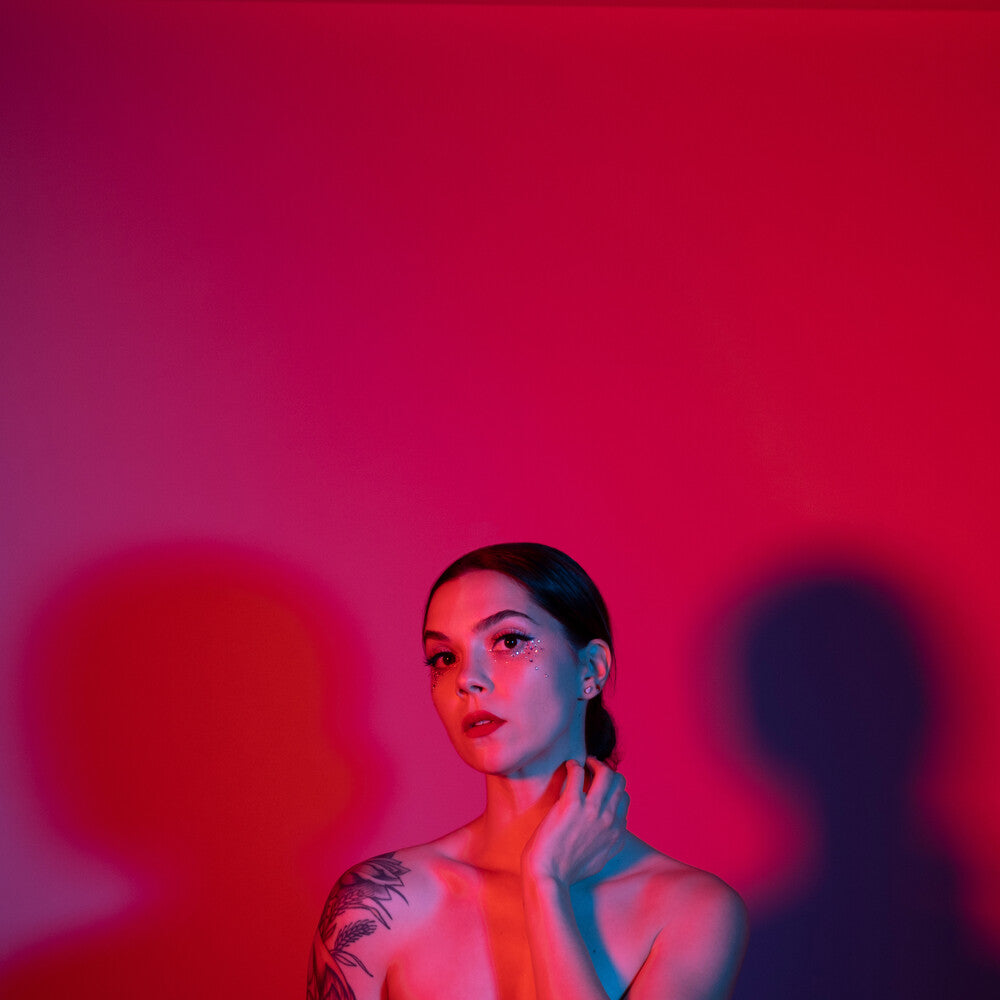 the album cover for Kayleigh Goldsworthy - Learning To Be Happy [Colored Vinyl] (Red) (Can)