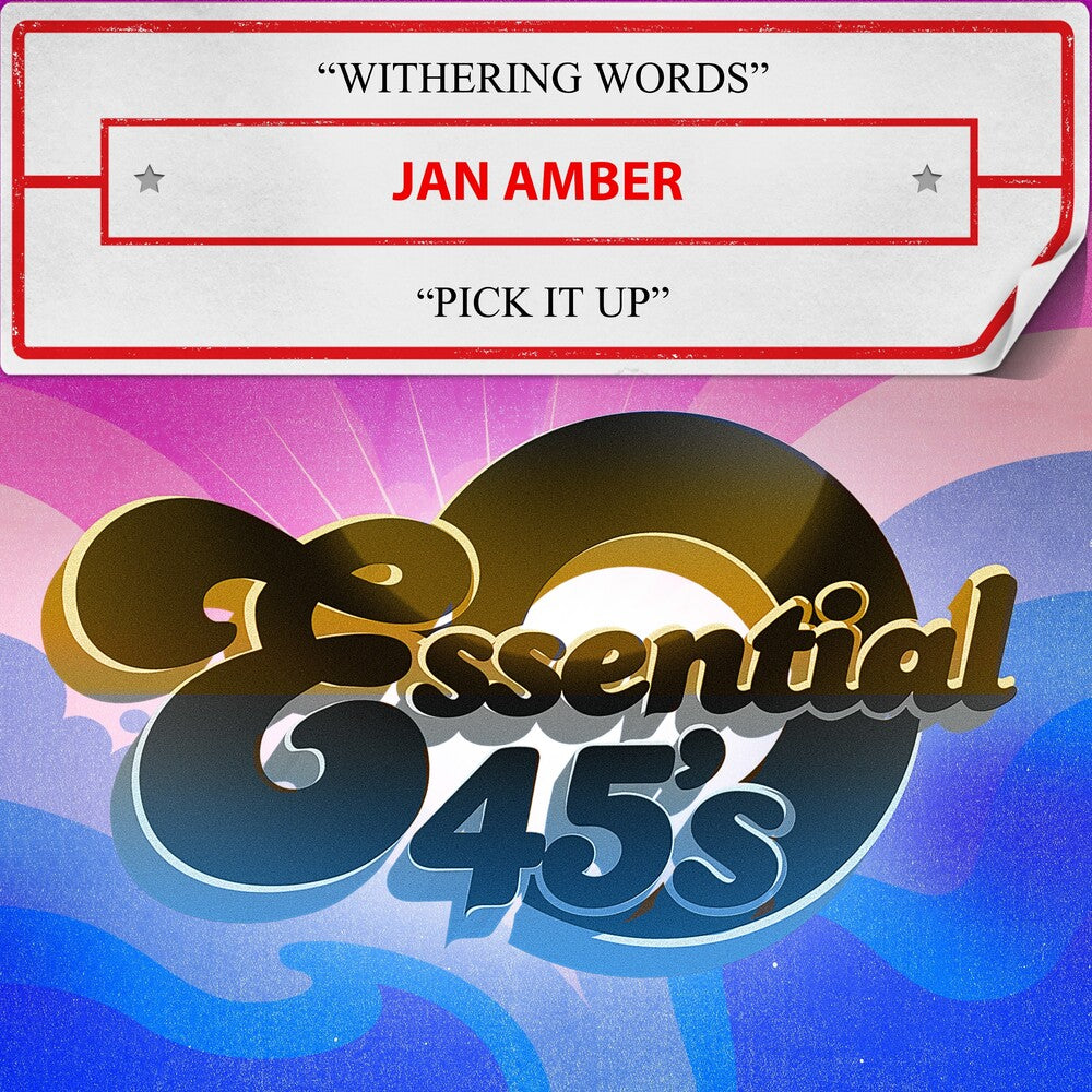 the album cover for Jan Amber - Withering Words / Pick It Up (Mod)