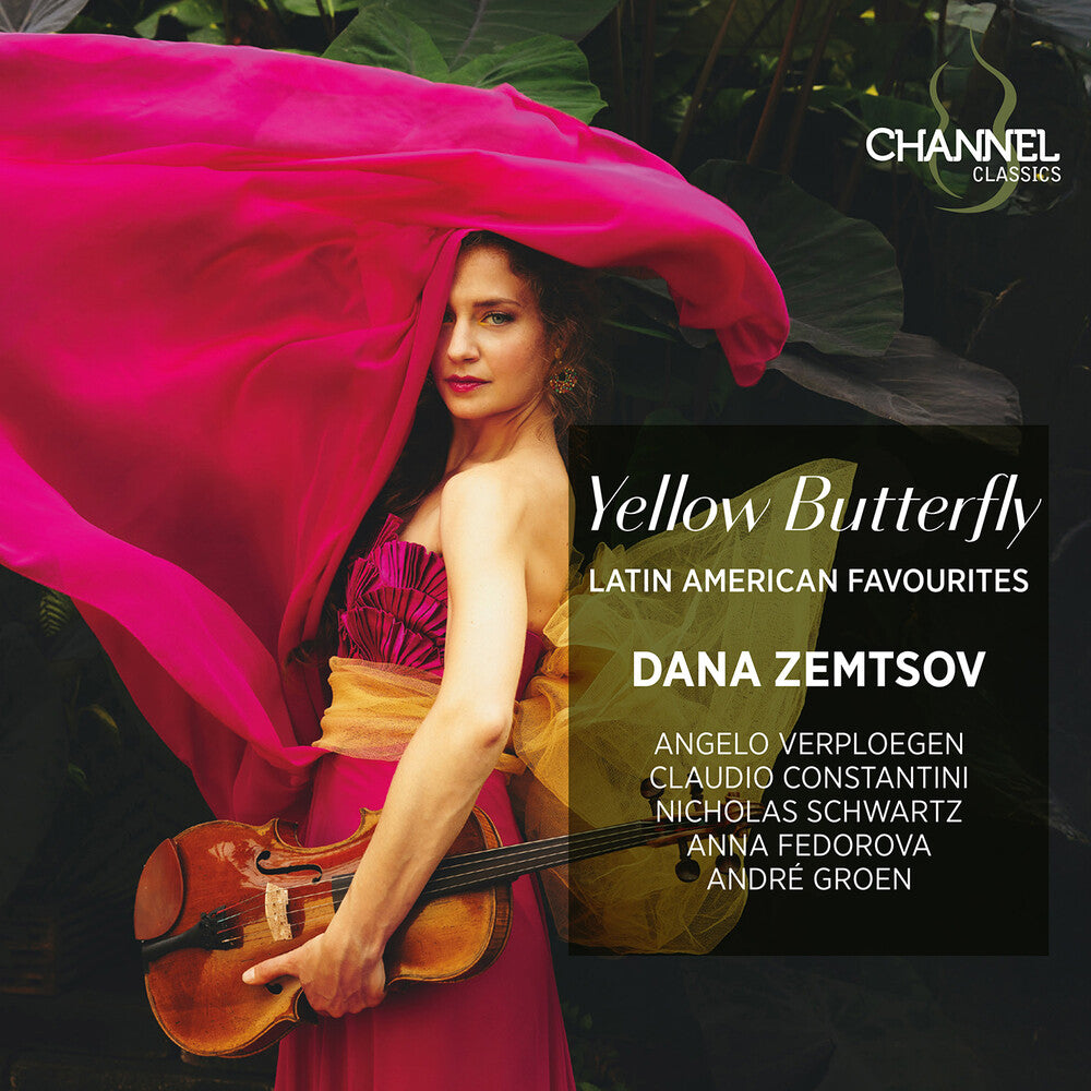 the album cover for Dana Zemtsov  / Groen,Andre / Verploegen,Angelo - Yellow Butterfly - Latin American Favourites