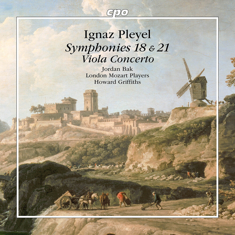 the album cover for Pleyel / Bak / London Mozart Players - Symphonies Nos. 18 & 21 Viola Concerto