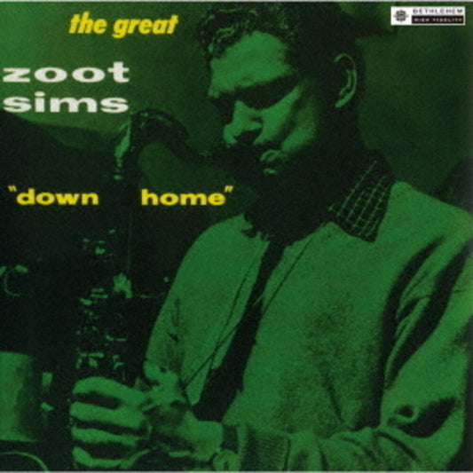 the album cover for Zoot Sims - Down Home + 6 (Jpn)