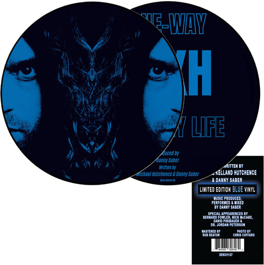 the album cover for Michael Hutchence - One Way/Save My Life (10in)