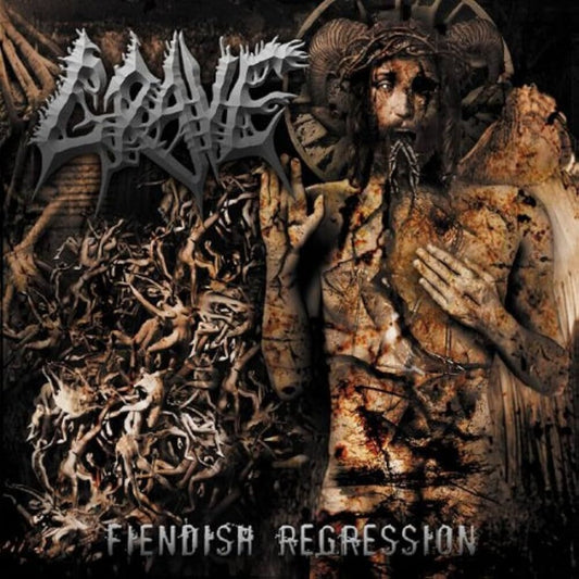 the album cover for Grave - Fiendish Regression (Ger)