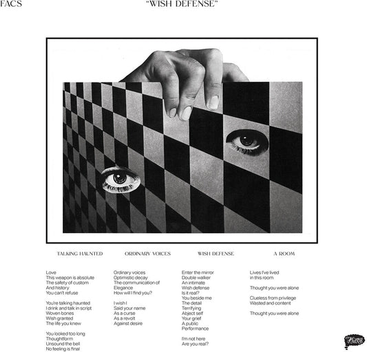 the album cover for Facs - Wish Defense