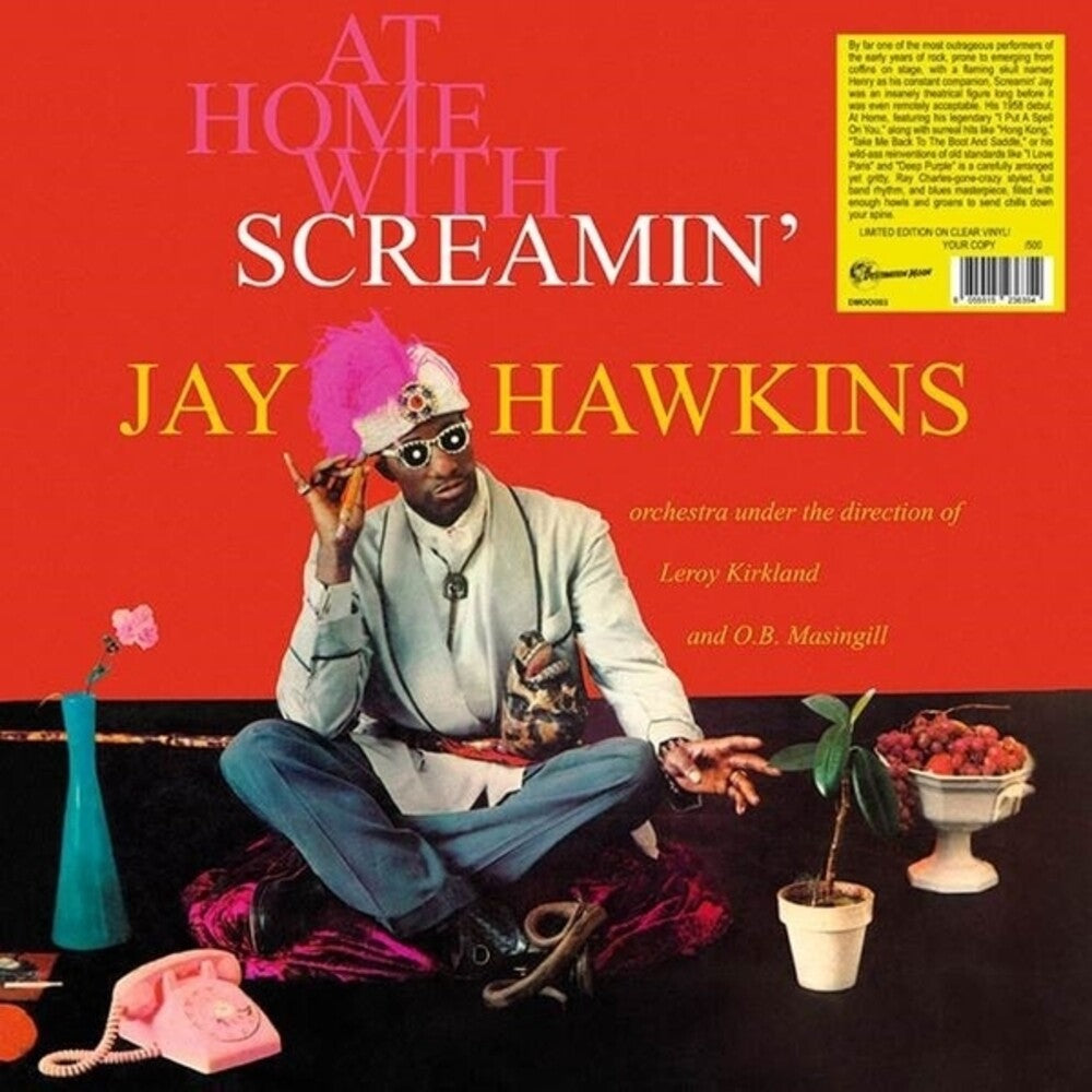 the album cover for Jay Hawkins  Screaming - At Home With Screamin' Jay Hawkins