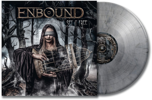 the album cover for Enbound - Set It Free - Silver/Black Marble (Blk) [Colored Vinyl]