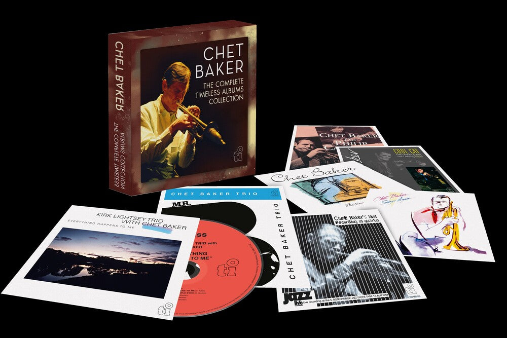 the album cover for Chet Baker - Complete Timeless Records Albums Collection (Box)