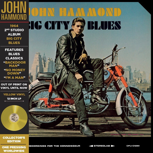 the album cover for John Hammond - Big City Blues [Colored Vinyl] [Deluxe] [Limited Edition] (Ylw) [Remastered]