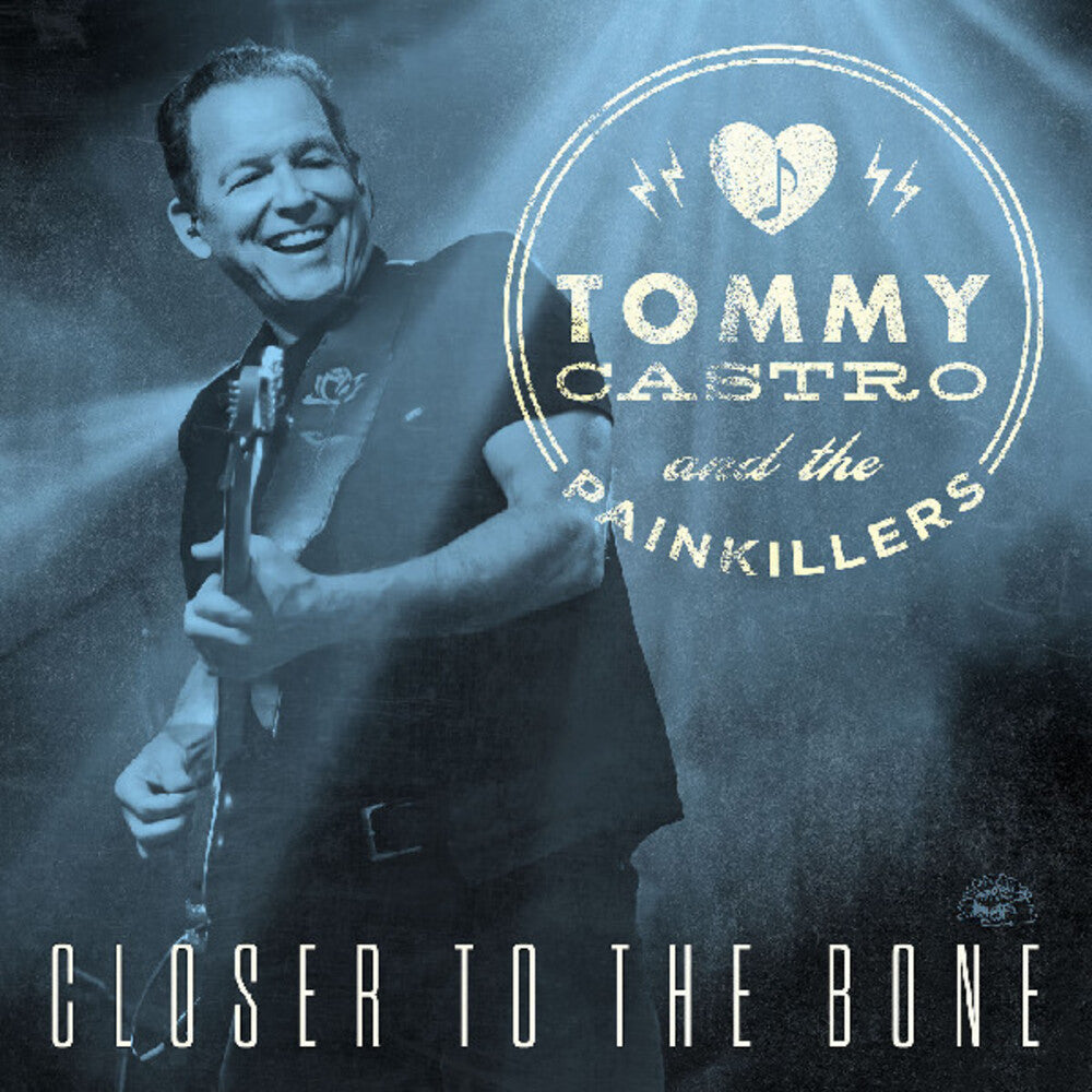 the album cover for Tommy Castro - Closer To The Bone [Clear Blue Vinyl]