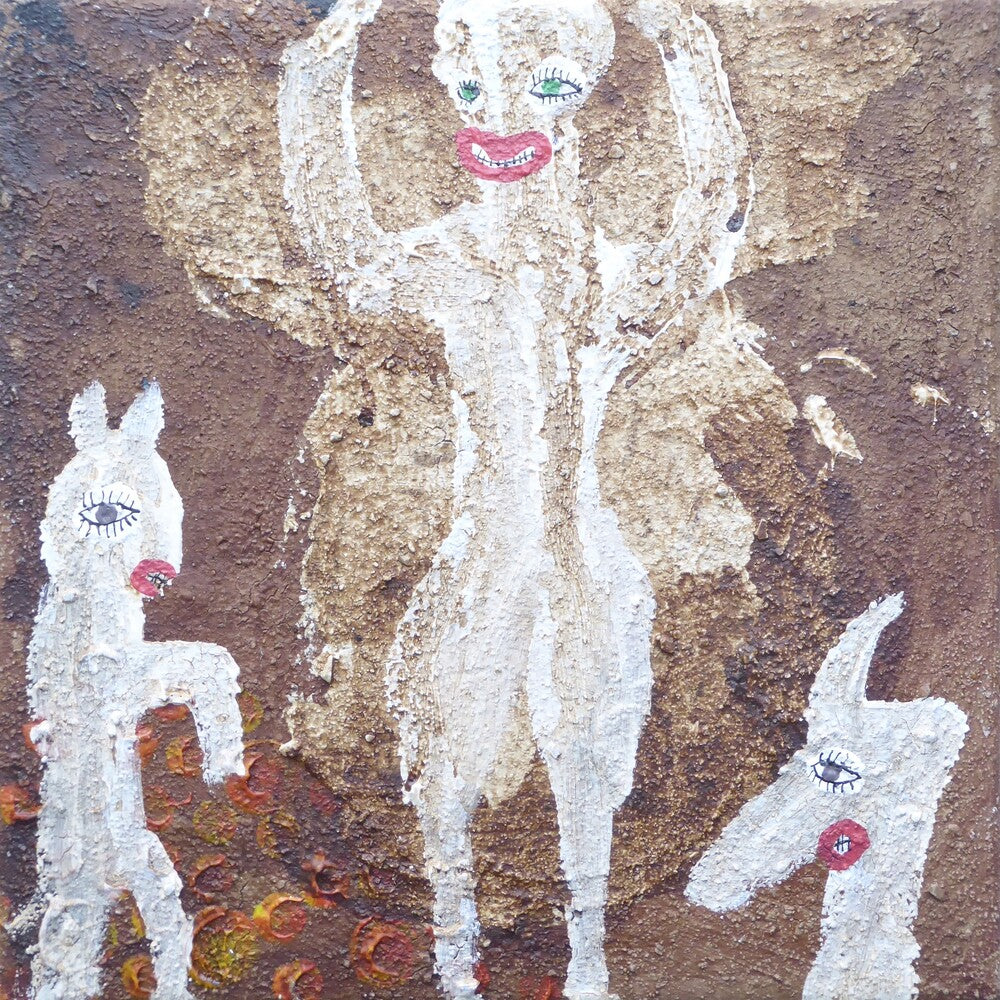 the album cover for Nocturnal Emissions - Invocation Of The Beast Gods [Colored Vinyl] (Smok) (Can)