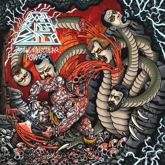 the album cover for Death By Unga Bunga - Raw Muscular Power