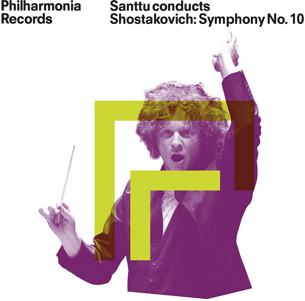 the album cover for Shostakovich / Philharmonia Orchestra - Santtu Conducts Shostakovich - Symphony No. 10