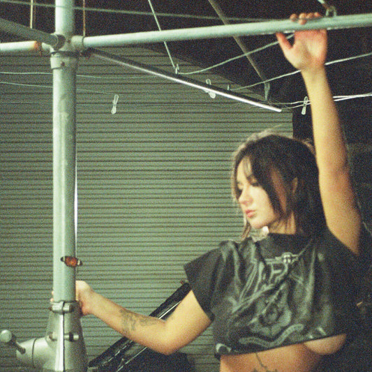 the album cover for Mallrat - Light Hit My Face Like A Straight Right (Mod)