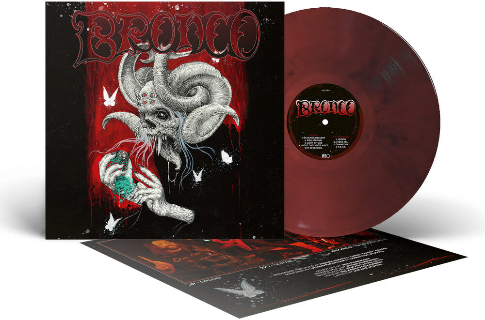 the album cover for Bronco - Bronco (Blk) [Colored Vinyl] (Ofgv) (Red)