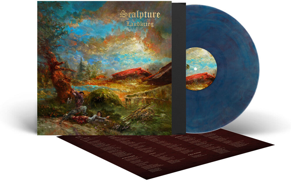the album cover for Scalpture - Landkrieg (Blue) [Colored Vinyl] [Clear Vinyl] [Limited Edition] (Ofgv) (Red)