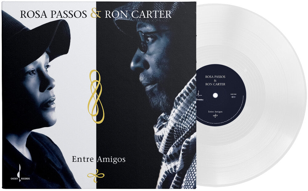 the album cover for Rossa Passos  / Carter,Ron - Entre Amigos - White [Colored Vinyl] [Limited Edition] [180 Gram] (Wht)