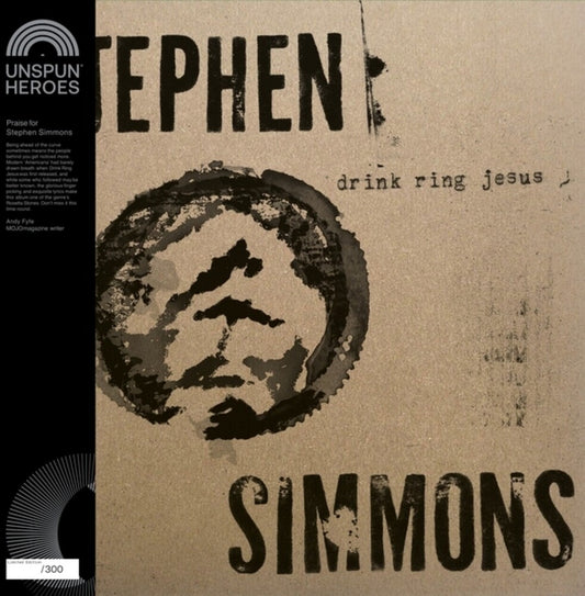 the album cover for Stephen Simmons - Drink Ring Jesus