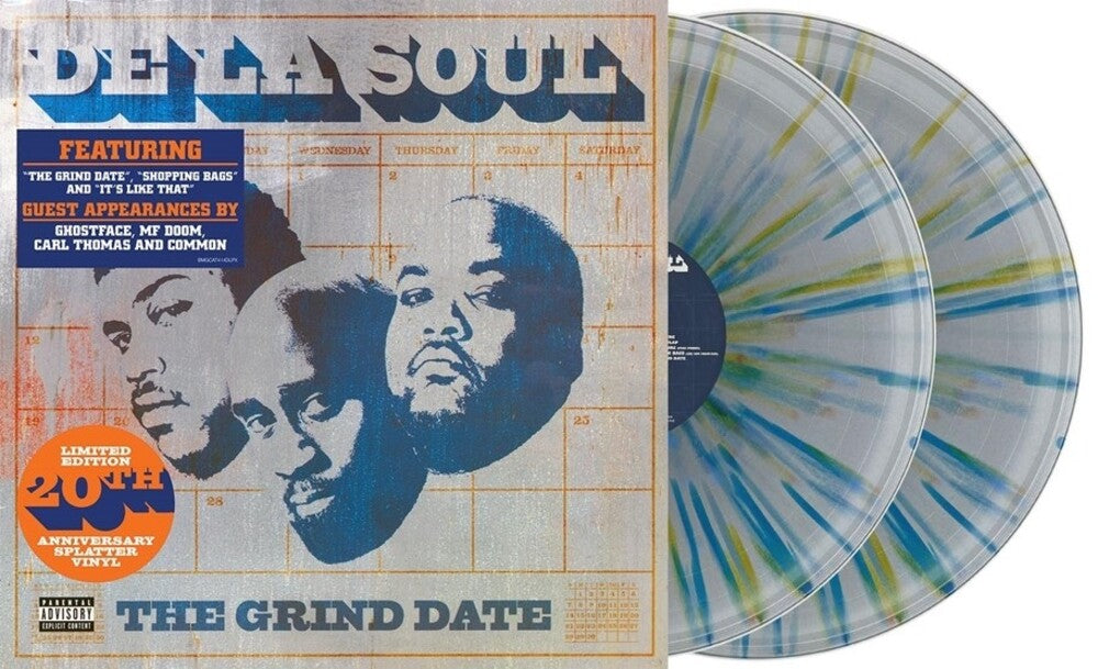 the album cover for De La Soul - Grind Date (20th Anniversary) [Splatter Color 2 LP]
