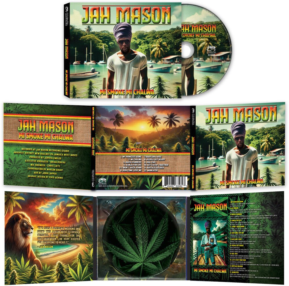 the album cover for Mason, Jah - Mi Smoke Mi Chalwa