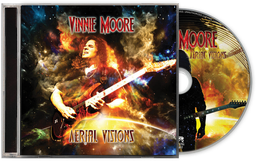 the album cover for Moore, Vinnie - Aerial Visions