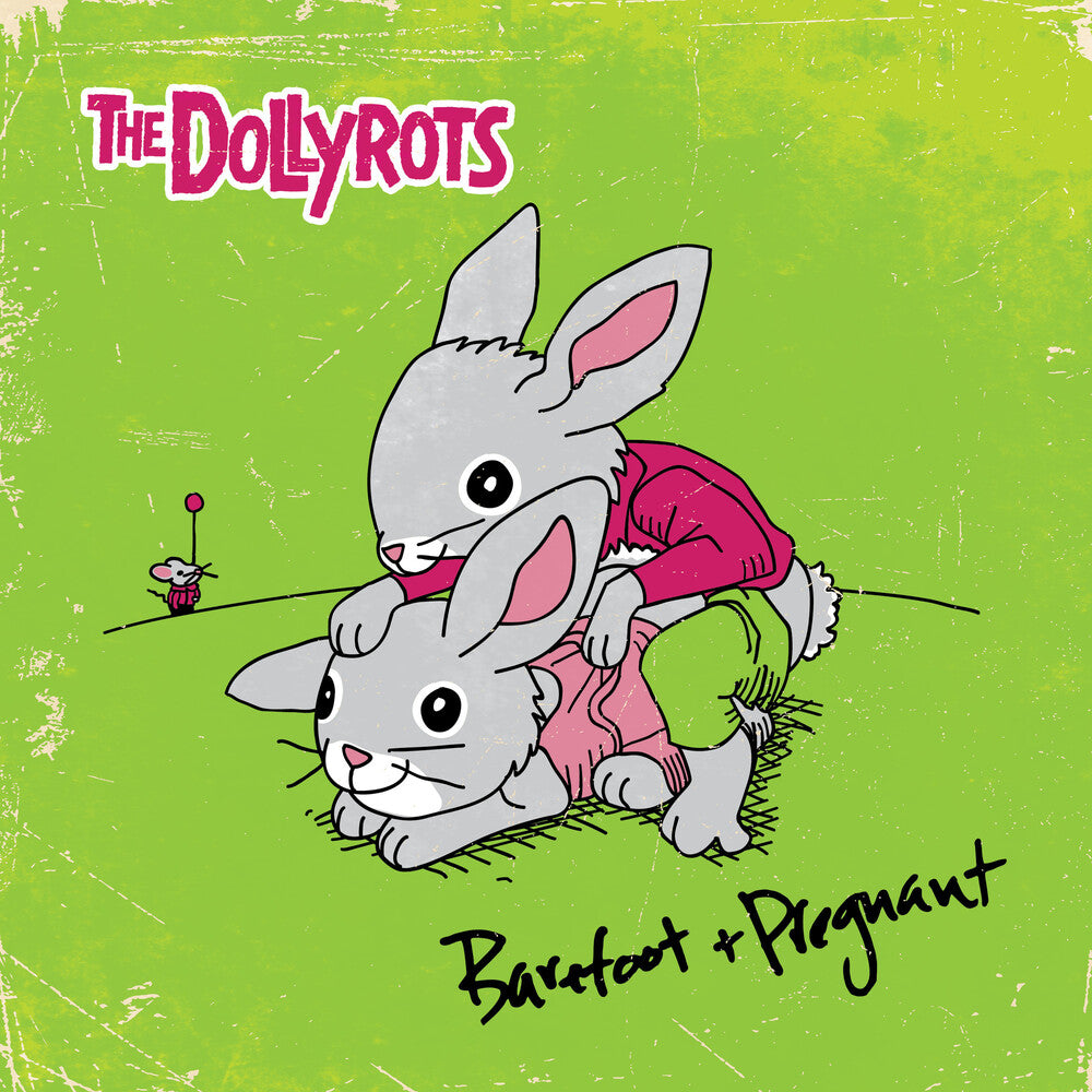 the album cover for Dollyrots - Barefoot And Pregnant