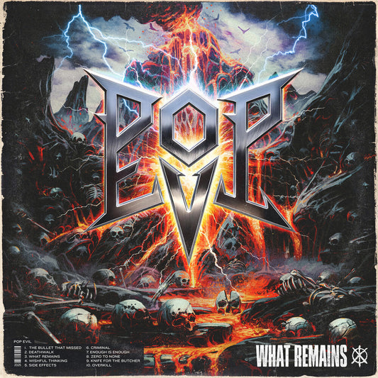the album cover for Pop Evil - What Remains