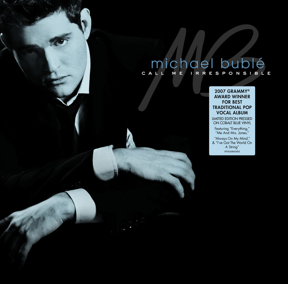 the album cover for Michael Buble - Call Me Irresponsible [Cobalt Blue 2LP]