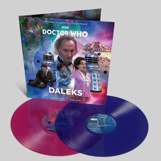 the album cover for Doctor Who: Daleks In Colour - O.S.T. (Colv) (Pnk) - Doctor Who: Daleks In Colour - O.S.T. [Colored Vinyl] (Pnk)