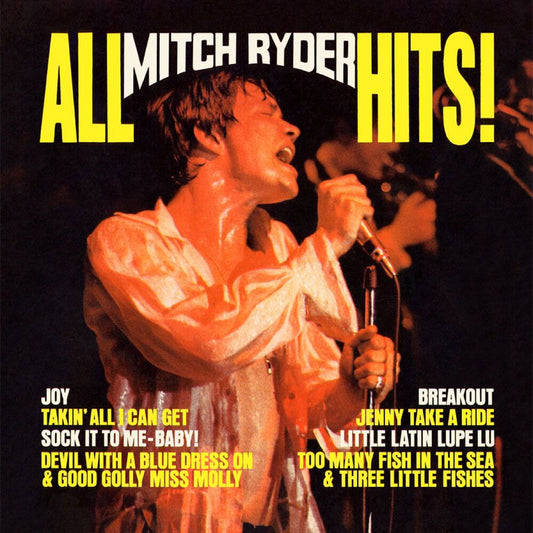 the album cover for Mitch Ryder  & The Detroit Wheels - All Mitch Ryder Hits - Original New Voice Recordin