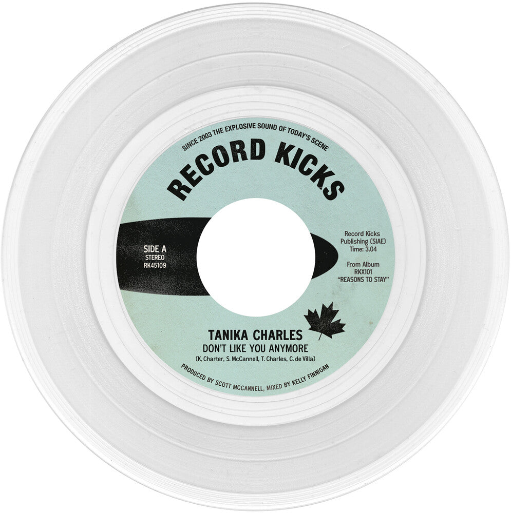 the album cover for Tanika Charles - Don't Like You Anymore / Here When You're Ready