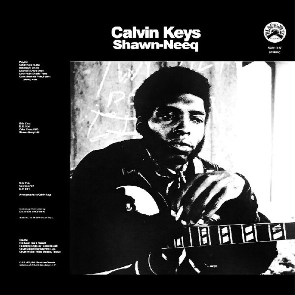 the album cover for Calvin Keys - Shawn-Neeq (Blk) (Blue) [Colored Vinyl]