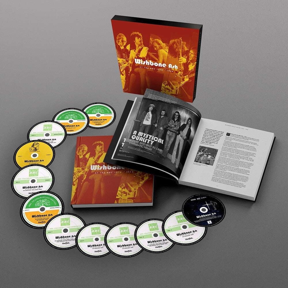 the album cover for Wishbone Ash - At The Bbc 1970-1988 (W/Book) (W/Dvd) (Box) (Hcvr)