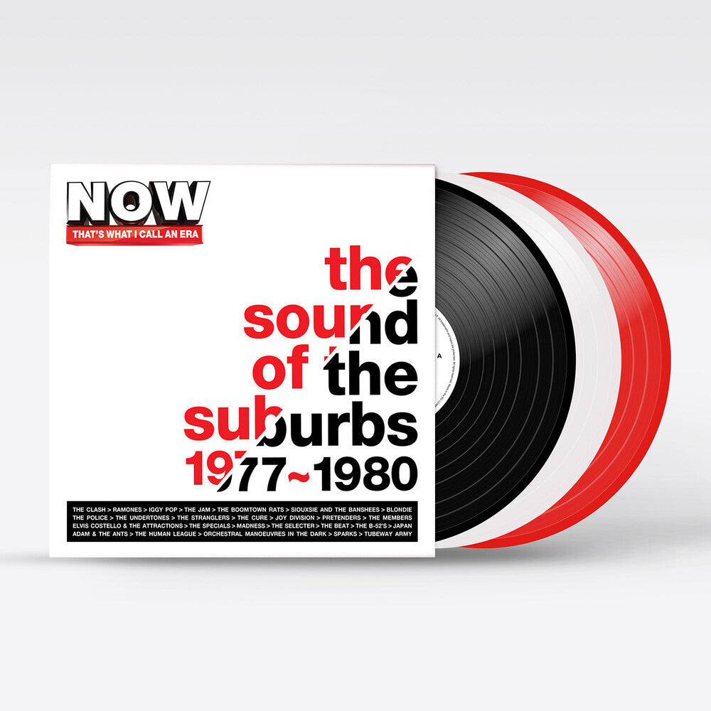 the album cover for Now That's What I Call An Era: Sound Of Suburbs - Now That's What I Call An Era: Sound Of Suburbs