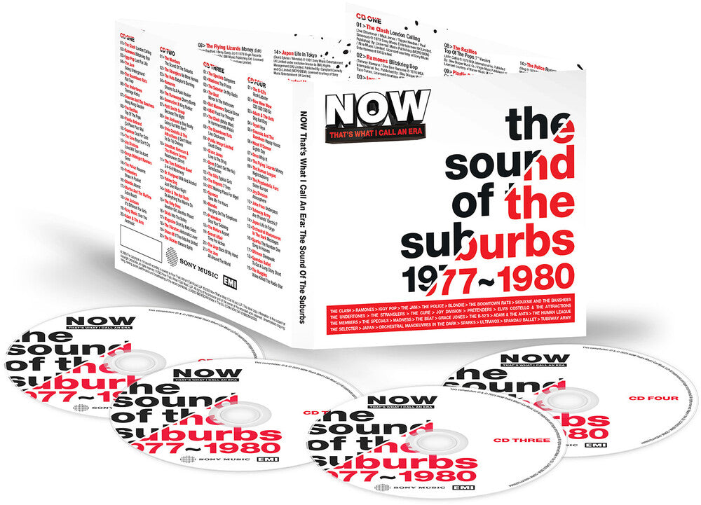 the album cover for Now That's What I Call An Era: Sound Of Suburbs - Now That's What I Call An Era: Sound Of Suburbs