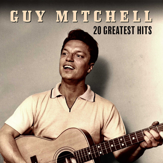 the album cover for Mitchell, Guy - 20 Greatest Hits