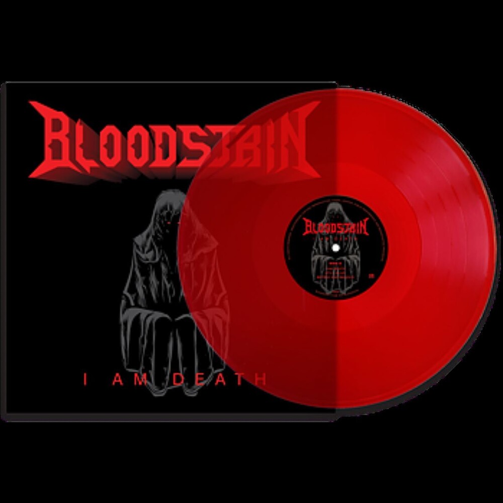 the album cover for Bloodstain - I Am Death [Colored Vinyl] (Red)