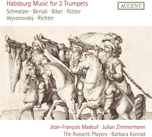 the album cover for Bertali / Biber / Zimmermann - Habsburg Music For Two Trumpets