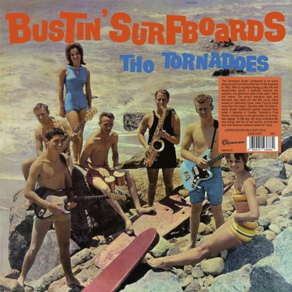 the album cover for Tornadoes - Burstin' Surfboards