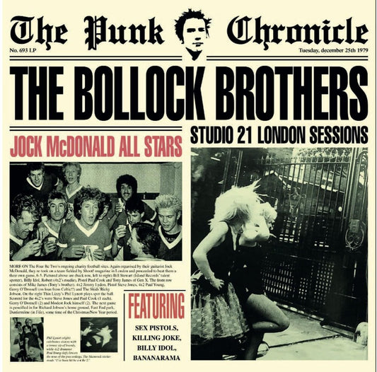 the album cover for Bollock Brothers - 21 Studio Sessions - Red Colored Vinyl