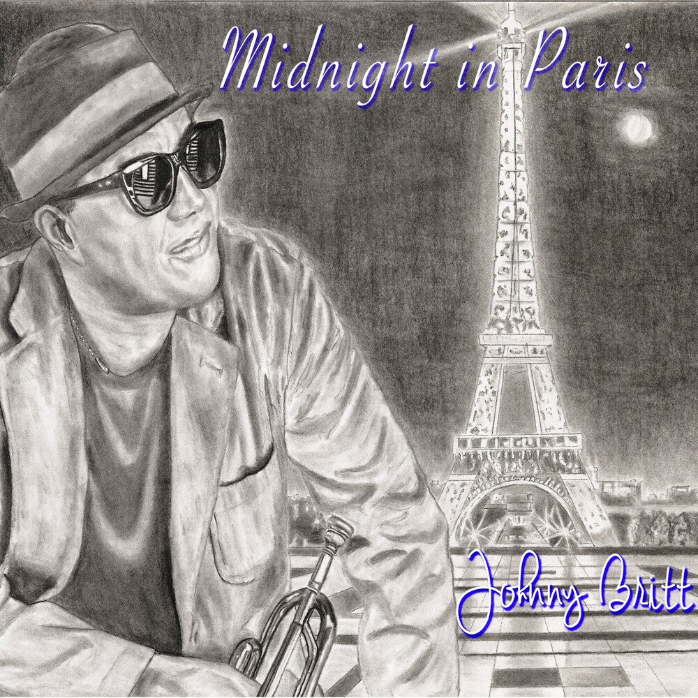 the album cover for Johnny Britt - Midnight In Paris