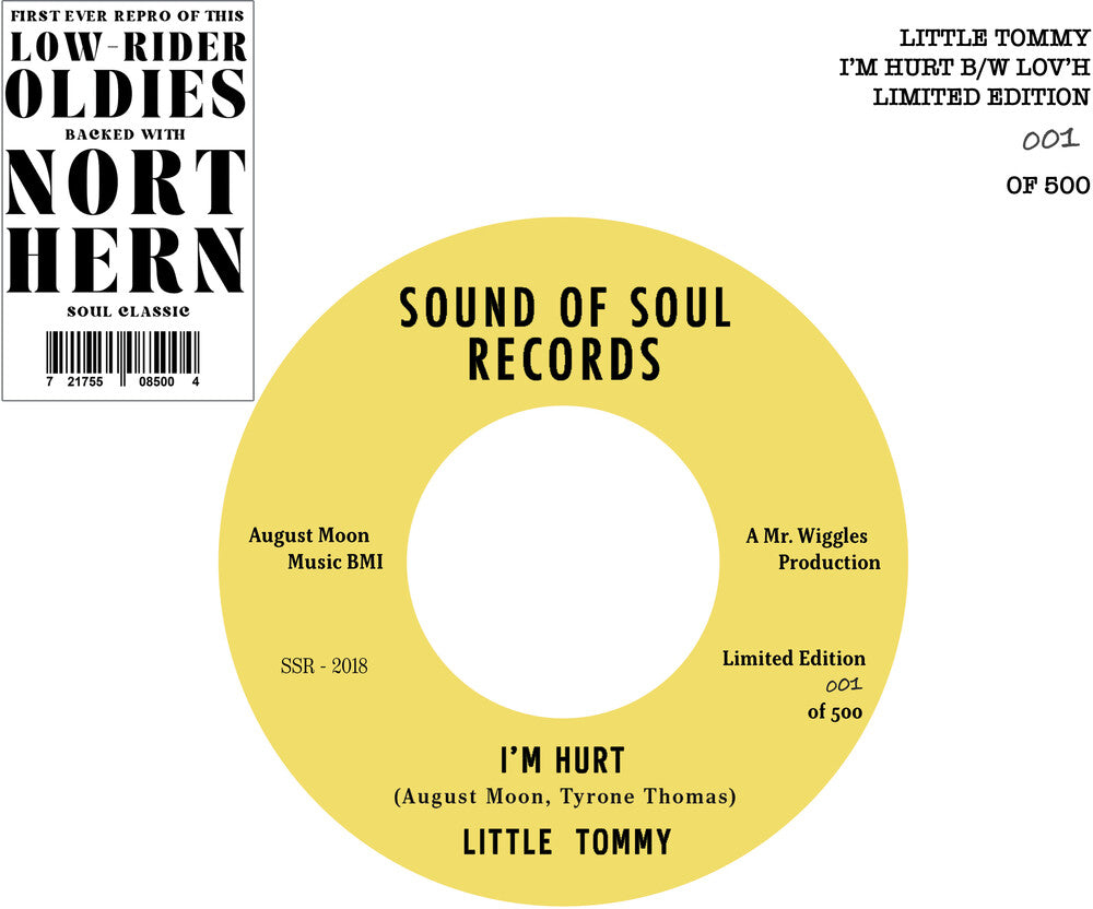 Little Tommy - I'm Hurt b/w Lov'h [LP]