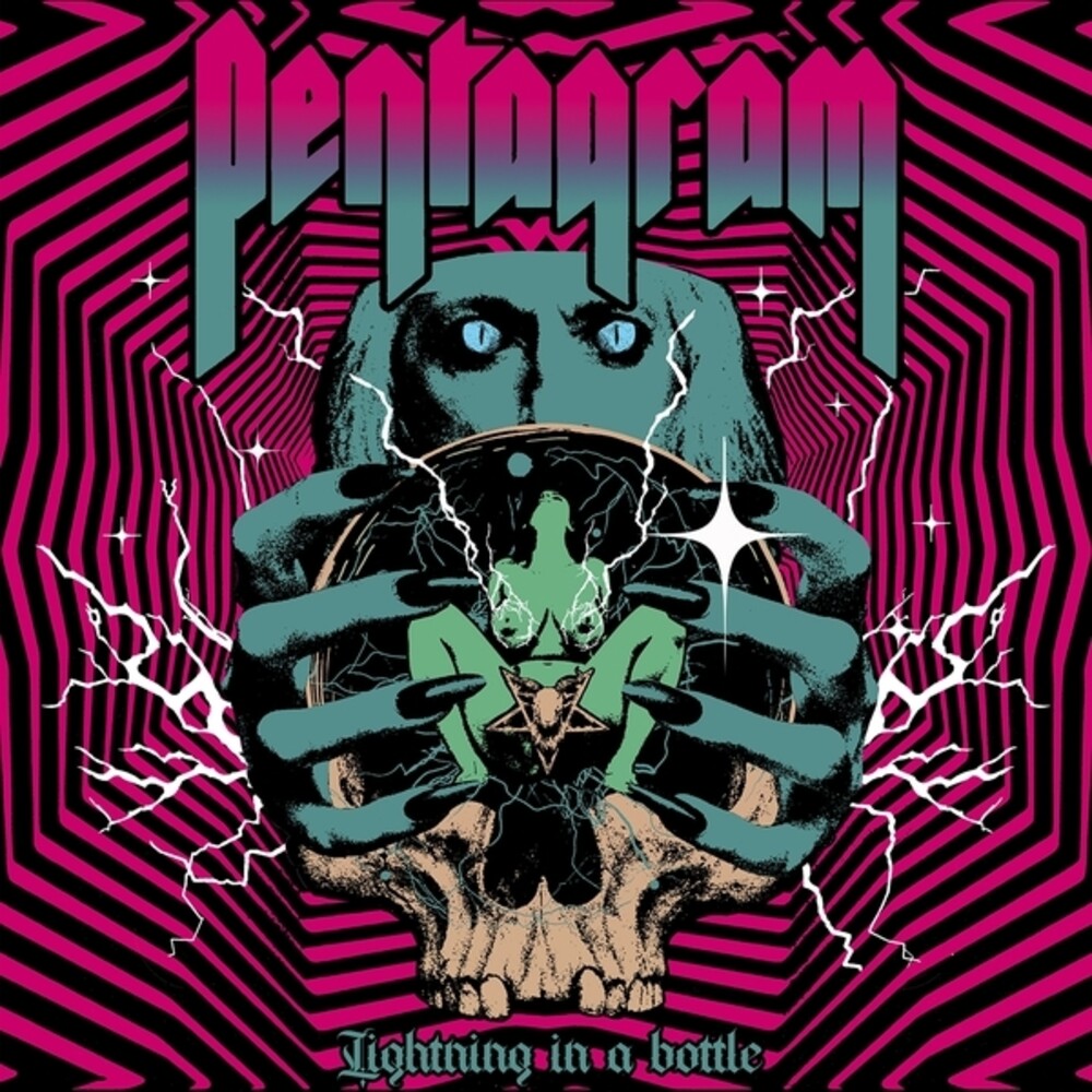 the album cover for Pentagram - Lightning In A Bottle