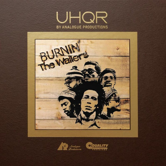 the album cover for Bob & the Wailers Marley - Burnin (33 1/3 Rpm/180g/clarity Vinyl)