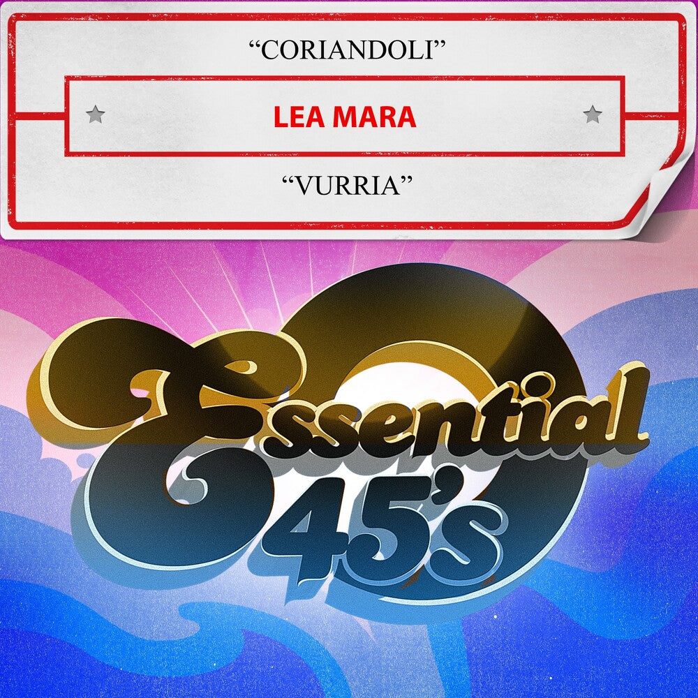the album cover for Mara, Lee - Coriandoli / Vurria