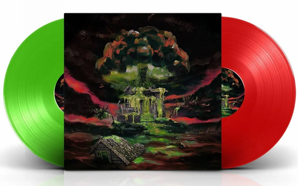 the album cover for Low-Red - Biggest Sblao Eva Eva Eva - Red & Green Vinyl