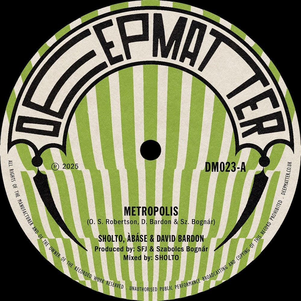 Abase Sholto  / Bardon,David - Metropolis / The Right Orchid [LP]