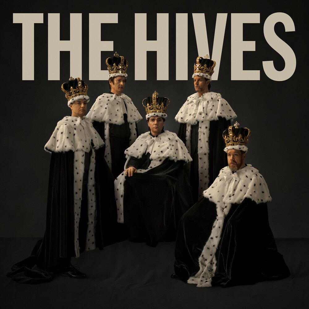 the album cover for The Hives - The Hives Forever Forever The Hives [Indie Exclusive Gold LP with Exclusive Signed Print]