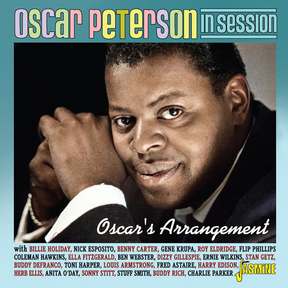 the album cover for Oscar Peterson - In Session: Oscar's Arrangement (Uk)