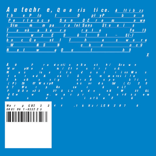 Pre-Order: Autechre - Quaristice